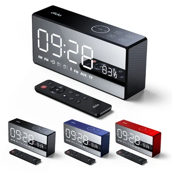 Noul Portabil Timp de Afișare Ceas cu Alarmă Radio FM TF Card wireless bluetooth speaker-ceas cu alarmă difuzor Built-in 2000mAh Battey