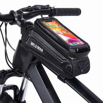 OMUL SĂLBATIC Nou Sac de Biciclete Cadru Fața de Sus a Tubului de Ciclism Sac Impermeabil 6.7 în Cazul în care Telefonul Touchscreen Sac de MTB Pachet de Accesorii pentru Biciclete