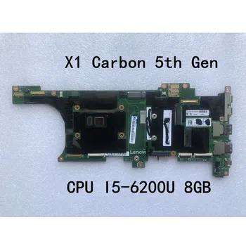 Original laptop Lenovo ThinkPad X1 Carbon a 5-Gen Placa de baza placa de baza i5-6200 CPU 8GB FRU 01HY000 01AY092 01AY094