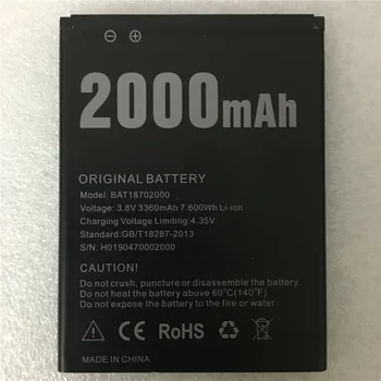 Original Nou Doogee X50 Baterie de 2000mAh Polimer Li-ion 3.8 V Baterii Pentru Doogee X50 Telefon BAT18702000