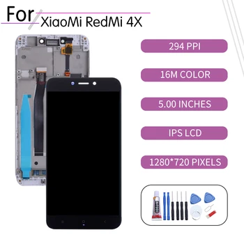 Original Pentru Xiaomi Redmi 4X Ecran LCD Tactil Digitizer Asamblare Pentru Xiaomi Redmi 4X Ecran withFrame Înlocuire MAG138 MAE136