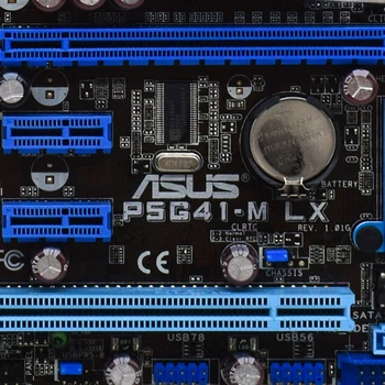 P5G41-M LX Pentru Asus SocketLGA 775 Intel ICH7 Desktop Placa de baza DDR2 RAM Memorie USB 2.0 Micro ATX Folosit PC-ul Placii de baza Folosit