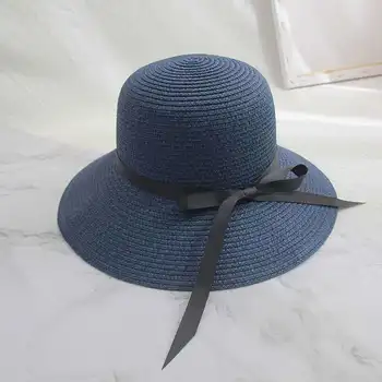 Palarie doamnelor palarie de soare pălărie de paie de primăvară și de vară de protecție solară pălărie de pescar