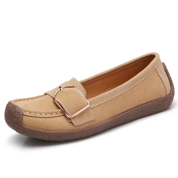Pantofi Plat Feminin Mată Zână Zână Vânt Vânt Moda Retro Confortabil Anti-Alunecare Dulce Piele Literare Femei Pantofi Casual