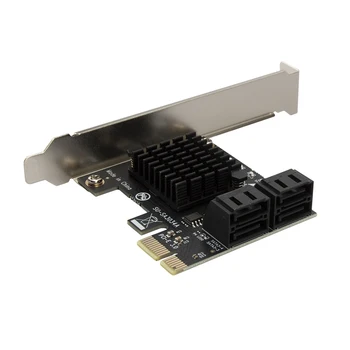 PCI Express Sata Controller 4 Porturi 6Gbps PCI-E pentru SATA3.0 Expansiune Miner Adaptor Card SSD IPFS Miniere Controller Card Adaptor
