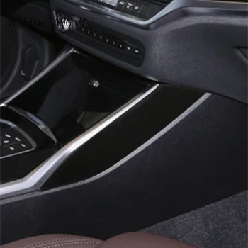 Pentru BMW G20 G28 325li 3 Serii de Interne de Control Panou Central de Schimbare a vitezelor Acoperă Ornamente Autocolante de Styling Auto Piele Auto Ambalaj ABS