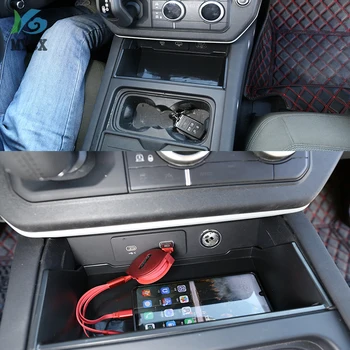 Pentru Land Rover Defender 110 2020-21 car styling ABS mașină neagră central de depozitare cotiera cutie depozitare cutie telefonul cutie accesorii auto