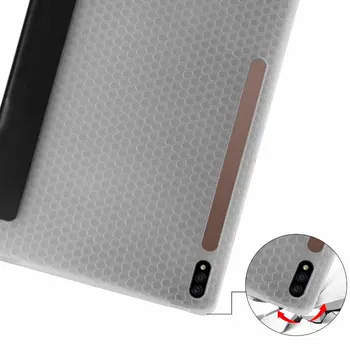 Pentru Samsung Galaxy Tab S7 Plus Cazul de Lux Flip PU Piele Caz de 12,4 inch Stand Book Cover Pentru SamsungTab S7 11