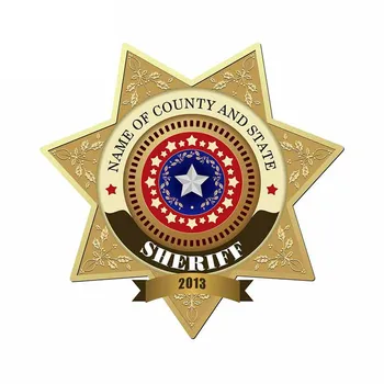 Pentru Sheriff Insigne De Reparare Decalcomanii Creative Autocolante Auto Accesorii Auto Ocluzie Zero Rezistent La Apa