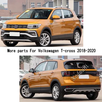 Pentru Volkswagen VW T-cross Tcross 2018 2019 2020 2021 Capacul Stick-Cadru Lampa de Echipare ABS Cromat Mâner de Ușă Parte Cotiera Balustrada
