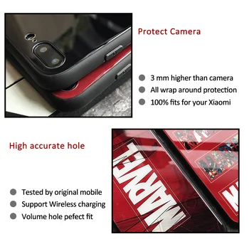 Pentru xiaomi 6 cazul capac de sticlă redmi nota 7 de caz Tom holland pentru Xiaomi mi 5 5s 6 6x Redmi Nota 5 6 7 Km Maxim 3 Km juca K20 pro