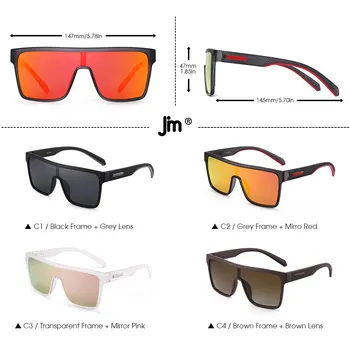 Piața de moda ochelari de Soare Polarizat Bărbați Femei Brand Design Vintage Scut ochelari de Soare UV400