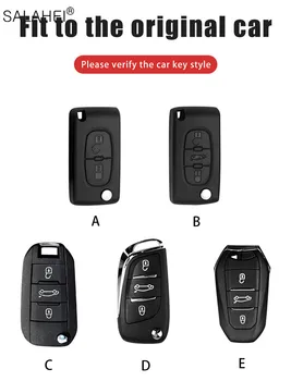 Piele Auto Key Caz Acoperire din Piele Pentru Peugeot 107 207 301 307 308 407 607 807 308 408 2008 3008 4008 5008 Pentru Citroen C4