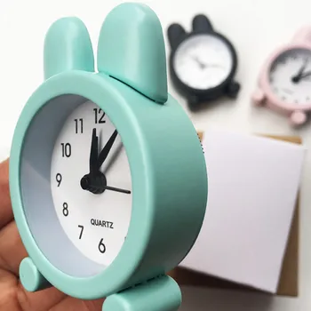 Plastic Mic Ceas cu Alarmă și Creative Drăguț Mini Metal Mic și Lumină Greutate pentru a Călători Alegere Bună pentru Camera de zi de Decorare