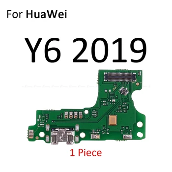 Putere Încărcător Dock de Încărcare Port USB Plug Bord Microfon Microfon Cablu Flex Pentru HuaWei Y9 Y7 Y6 Pro Y5 Prim GR5 2017 2018 2019