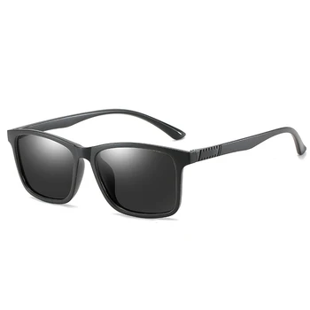 Pătrat ochelari de Soare Polarizat Lentile de Epocă Ochelari de Accesorii Negru Gri Ochelari de Soare Pentru Bărbați/WomenBrand Unisex Retro TR90