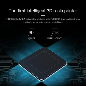 QIDI TECH S-Caseta de Rășină 3D Printer UV LCD Imprimanta, 10.1 inch 2K LCD, 4.3 inch Touch Screen, 215x130x200mm/8.46