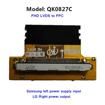 QK0827C 51P FHD LVDS la FPC LCD Semnal de transfer de bord Adaptor LCD interfață linie de conversie, de conversie a energiei bord Samsung la LG