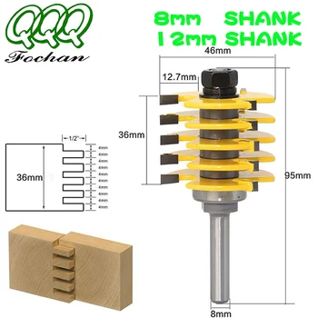 QQQ 1 buc 8mm/12mm ShankBrand Noi 2 Dinti Reglabil Degetul Comun Router Cam Cep Cutter Grad Industrial pentru Lemn de Instrument