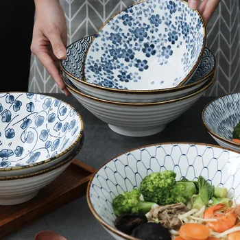 Ramen Castron De Ceramică De Bucătărie Tăiței Stil Japonez Pălărie Corn Supa
