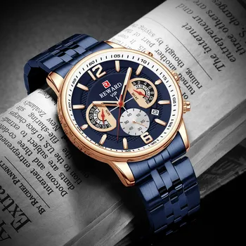 Recompensa Bărbați Ceasuri De Lux De Moda Casual, Business Încheietura Ceas Sport Rezistent La Apa Cuarț Ceas De Mână
