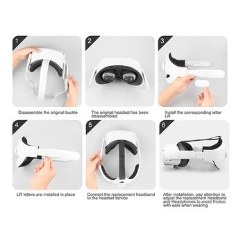Reglabil VR Accesorii Pentru Oculus Quest 2 Cap Curea Casca Centura VR Elite Curea Cap de Presiune Redusă de Fixare Curea Pentru Quest2