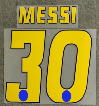 Retro 0506 #30 Messi Nameset Personaliza Orice Nume Număr De Imprimare De Fotbal Patch Insigna
