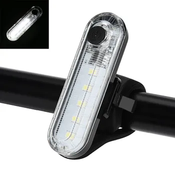 Rezistent la apă USB Reîncărcabilă Biciclete Biciclete Ciclism 4 Moduri de 5 LED-uri Fata-Spate, Coada de Lumină Lampă skidproof accesorii pentru biciclete #30