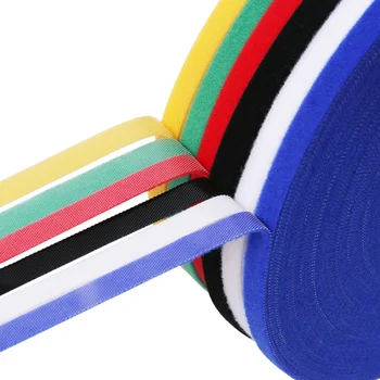Rola 15mm Culoare Velcro autoadeziva Fixare cu Bandă Reutilizabile Puternic Cârlige, Bucle de Cablu de Leg Magic tape DIY Accesorii