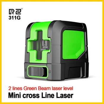 RZ Nivele cu Laser Verde Nivel de Auto Nivelare Verticală, Orizontală, Instrument de Măsură 2 linii Laser Egalizare