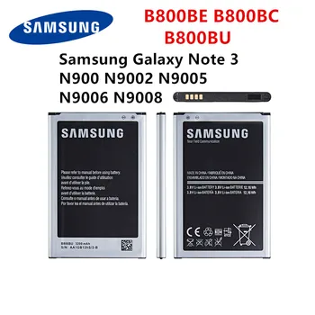 SAMSUNG Orginal B800BE B800BC B800BU Baterie Pentru Samsung Galaxy Note 3 N900 N9002 N9005 N9006 N9008 Înlocuirea Bateriei cu WO