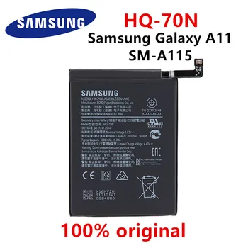 SAMSUNG Orginal HQ-70N 4000mAh Baterie de schimb Pentru Samsung Galaxy A11 A115 SM-A115 Baterii de telefon Mobil+Instrumente