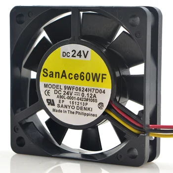 Sanyo 9WF0624H7D04 SAN AC 60 WF 6015 60MM Server Fan DC24V 0.12 60*60*15MM de Răcire ventilator Pentru Server Caz 3PIN
