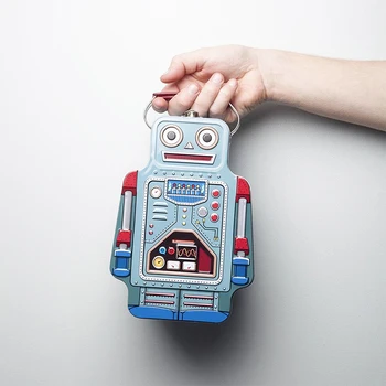 SDGRP Robot Desene animate Bento Box Copii Creative Snacks-uri de Fructe Biscuiti Bomboane Portabil masa de Prânz Caseta de Jucărie de Depozitare Cutie de Cadou de Ziua de nastere