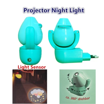 Senzor de Iluminat cu LED-uri Proiector UE Plug Zână Desene animate Noapte de Lumină Lampă Pentru Copii, Copii, Copil Dormitor Camera de zi de Decorare