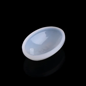 Silicon Formă Ovală Pandantiv Mucegai DIY Face Bijuterii Rășină de Turnare Ambarcațiuni Instrument Gaura-W128