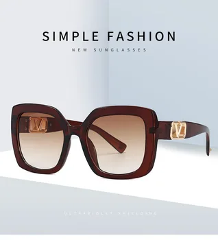 Supradimensionat ochelari de Soare pentru Femei 2021 Noua Moda Casual Street Style UV400 Ochelari de cal Shades Ochelari de Soare Ochelari de Zonnebril Dames
