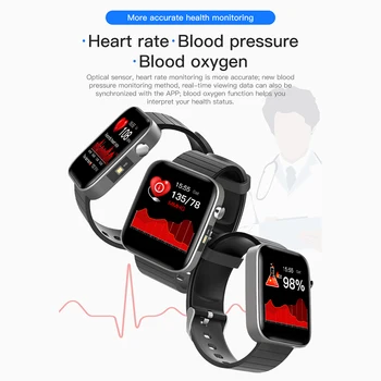 T68 Monitoare Tensiunii Arteriale Smartwatch Tactil Inteligent Brățară Ceas Memento Heart Rate Monitor Sleep Tracker De Fitness