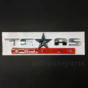 Texas Ediție Pavilion Stea Masina Auto pe Partea de Corp Emblema Insigne Decal Autocolant ABS