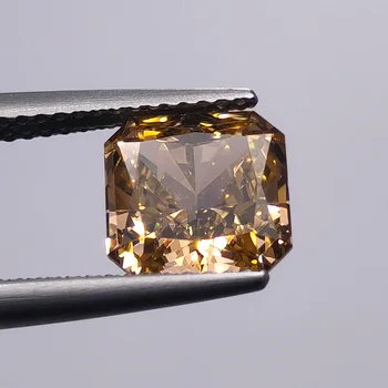 Top Morganite Ridicat de Carbon Diamant Laborator Zircon Cubic Zirconiu CZ 8x8mm Piața Octogon Zdrobit de Gheață Tăiate 4K Tăiere 5A+ Calitate