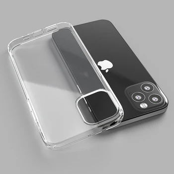 Ultra Subțire Caz Clar Pentru iPhone 11 12 Pro Max XS Max XR X Moale TPU Silicon Pentru iPhone 5 6 6s 7 8 SE 2020 Capacul din Spate Caz de Telefon