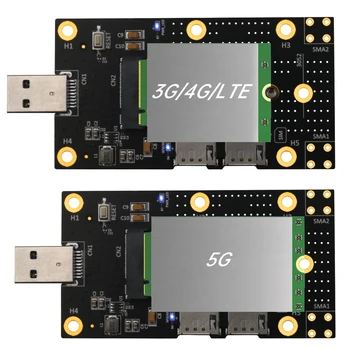 Unitati solid state M. 2 până la USB 3.0 Adapter Card de Expansiune cu Dual Fantei pentru Cartela NANO SIM pentru 3G/4G/5G Suport Modul M2 cheie B 3042/3052 placa Wifi