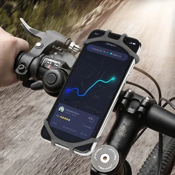 Universal Telefon Mobil Silicon suportului de Bicicletă Smartphone Biciclete Suportul de Rotație de 360° Pentru iPhone, Samsung, Huawei, Xiaomi