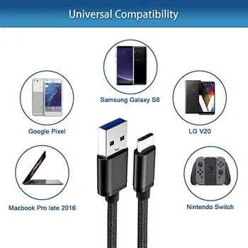 Upgrade-ul USB de Tip C Cablu pentru Huawei mate 20 pro 2.5-Un Super-Încărcare Cablu de Încărcare Compatibil cu Tip-C