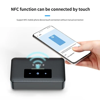VAORLO NFC Bluetooth Receptor Transmițător Wireless Adapter 2 In 1 Touch Putere Pentru TV Căști Muzică Stereo de 3,5 mm AUX