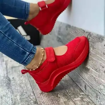 Vara Femei Pantofi Casual Adidasi Femei Pantofi 2021 Ochiurilor De Plasă Respirabil Platforma Chaussure Femme Non SlipWomen Vulcaniza Pantofi