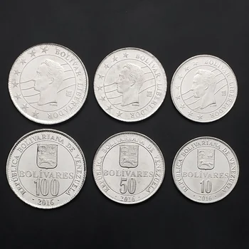 Venezuela Set 3 Buc Noi Ediții 2016 Emiterea De Monede Moneda Originală Reale Unc