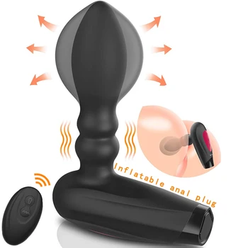 Vibrator Pentru Bărbați Gonflabile Plug Prostata Masaj Soțul Stimulator Jucarii Sexuale Masturbari Instrument De Sex Masculin Produsului Anal Extender