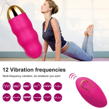 Wireless Kegel Ou Vibrator Portabil pentru Femei Vagin Musculare Practicanta de Control de la Distanță Vibratoare Ou pentru Adulti 18 Jucării Sexuale