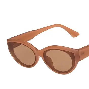 WOENFEL Oval ochelari de Soare Femei de Lux de Designer de Epocă Ochelari de Soare Nuante de Oameni de Moda Retro Brand Transparent Rama Ochelari de vedere